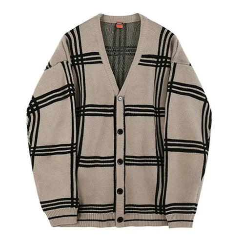 MRCYC autumn new men s cardigan knitted sweater Korean trend lazy style jacket loose and versatile sweater trend image 5