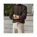 MRCYC semi high neck sweater for men in autumn and winter loose Korean style trend thick black mid neck knitted base sweater and thread jacket image 4
