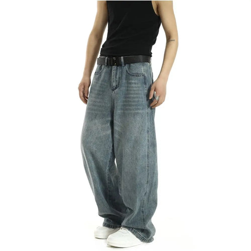 VINTAGE WASHED WIDE-LEG JEANS 无品牌/无注册商标
