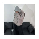 RETRO DECONSTRUCTED FAKE TWO-PIECE HOODED JACKET Tagkita/她及其他