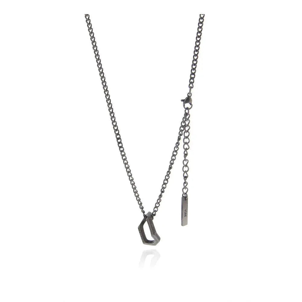 SAZ antique silver necklace for men s fashion niche high street retro titanium steel original design hanging decoration Japanese minimalist accessories image 5