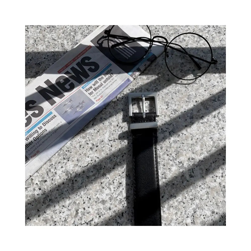 MRCYC Korean Style Versatile Belt for Men Simple Pants Belt Casual Retro Style Trendy Young People s Leather Belt image 1