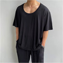 LOW-NECK MINIMAL BASE T-SHIRT 我是大卫
