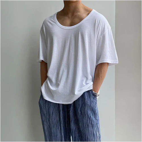 LOW-NECK MINIMAL BASE T-SHIRT 我是大卫