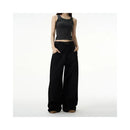 Tailang s store American retro wide leg loose scimitar pants men s high end niche jeans cool street pants image 2
