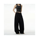 Tailang s store American retro wide leg loose scimitar pants men s high end niche jeans cool street pants image 3