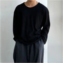 U-NECK WAFFLE KNIT LONG SLEEVE TEE 我是大卫