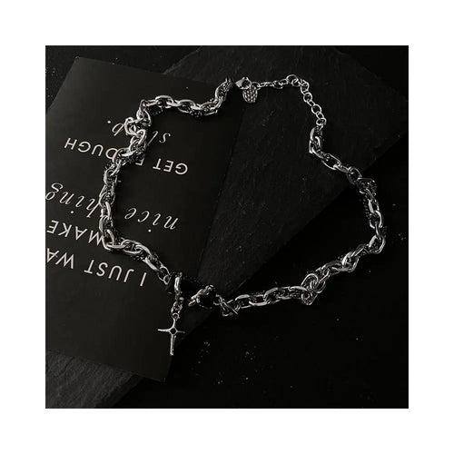 Carmen Black Gemstone Multi layer Necklace for Boys Trendy Hip Hop Ins High Street Niche Cold Style High End Clavicle Chain for Girls image 2