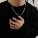 Carmen Black Gemstone Multi layer Necklace for Boys Trendy Hip Hop Ins High Street Niche Cold Style High End Clavicle Chain for Girls image 0