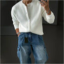 SOFT KNIT ROUND NECK CARDIGAN DAVID&ME
