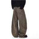 American retro silhouette curved knife jeans for men and women rugged and stylish with a sense of luxury deconstructed Loose and wide legged couple casual pants image 4