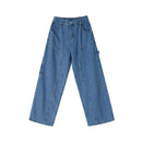 MRCYC Japanese retro wide leg pants for men in spring loose and slimming jeans Korean trend straight leg long pants image 5