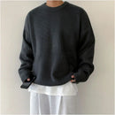 MOHAIR BLEND LOOSE FIT KNIT SWEATER Mrcyc