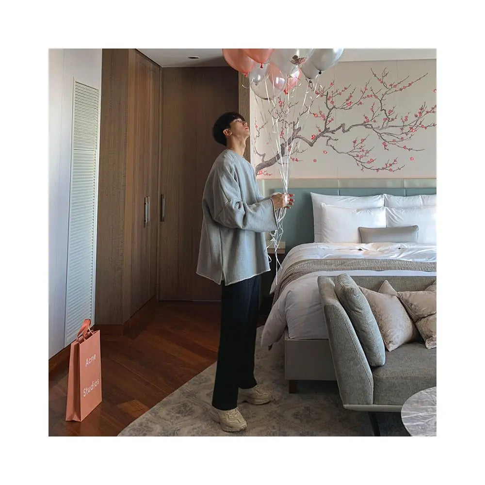 SOLID COLOR LOOSE FIT HOODIE Mrcyc