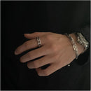 Carmen Original Versatile Fried Dough Twists Chain Large Ring Fashion Hip Hop Simple Single Ring Index Finger End Ring for Men and Women image 2