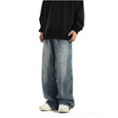 American retro spring and summer new style micro flared jeans for men with a slim and straight silhouette high waisted and loose casual pants trendy image 2