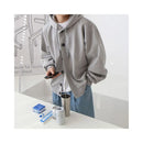 MRCYC cardigan sweatshirt men s spring and autumn Korean loose and trendy design sense solid color versatile hooded jacket image 1