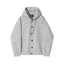 MRCYC cardigan sweatshirt men s spring and autumn Korean loose and trendy design sense solid color versatile hooded jacket image 5