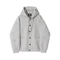 LOOSE FIT HOODED CARDIGAN SWEATSHIRT