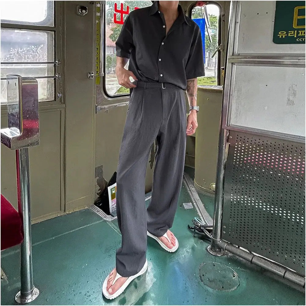 OLD MONEY SHORT SLEEVE SUIT SET 其它（服饰）