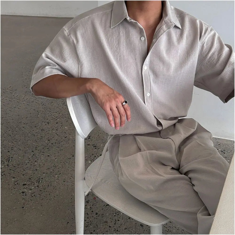 OLD MONEY SHORT SLEEVE SUIT SET