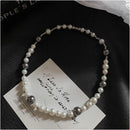Carmen Asap Rocky Same Style Splicing Pearl Necklace Men s and Women s Versatile Personalized Hip Hop Clavicle Chain Trendy Neck Chain image 2
