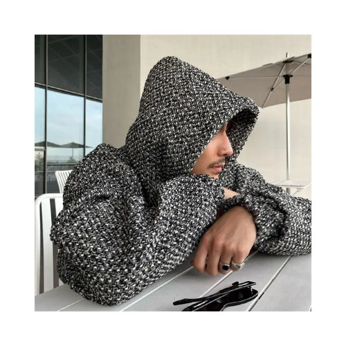 High end couple s hooded sweatshirt unisex spring and autumn Chanel style woven jacket trendy light luxury retro top image 3
