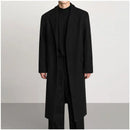 KOREAN LOOSE FIT WOOLEN LONG COAT Mrcyc