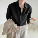 KOREAN LOOSE FIT LONG SLEEVE SHIRT SJCEZPZ