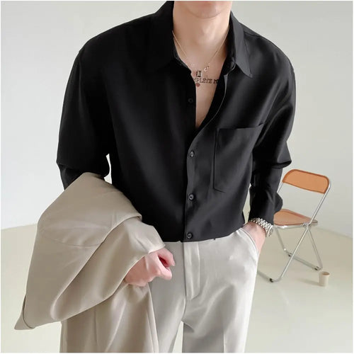 KOREAN LOOSE FIT LONG SLEEVE SHIRT SJCEZPZ