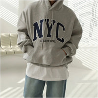 LAZY STYLE EMBROIDERED HOODIE