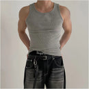 STRETCH COTTON SLIM FIT SLEEVELESS VEST DAVID&ME