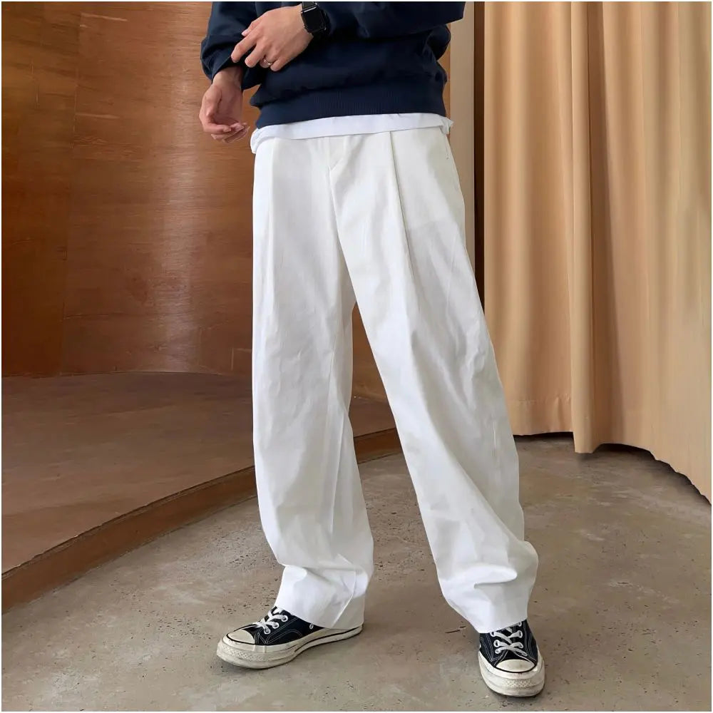 MILITARY GREEN JAPANESE WORKWEAR STRAIGHT PANTS 我是大卫