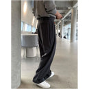 Double pleated draped men s dress pants Korean style Vibe high end versatile wide leg straight leg casual trousers perfect for spring and autumn image 2