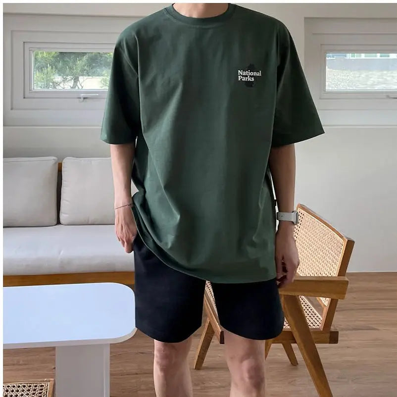 STYLE LETTER PRINT COTTON T-SHIRT