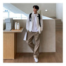 MRCYC high end straight leg casual pants men s spring and summer loose pants Korean trend cleanfit wide leg pants image 4