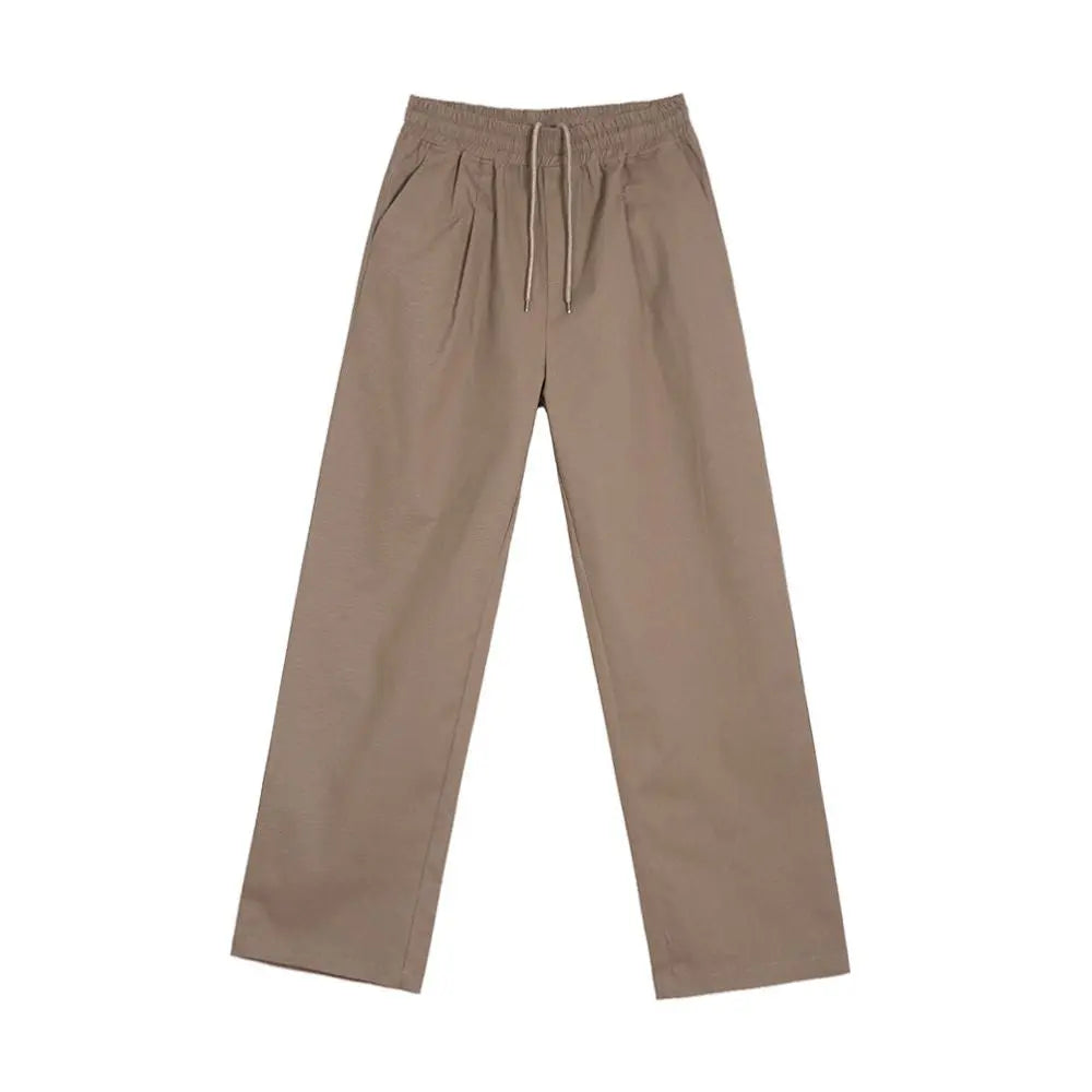 MRCYC high end straight leg casual pants men s spring and summer loose pants Korean trend cleanfit wide leg pants image 5