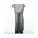 Oulang s shop features American style high street pants men s hooligans handsome and explosive streets European and American retro inverted jeans couple s niche pants image 2