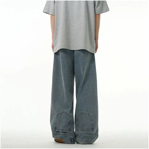 AMERICAN HIGH-STREET RETRO INVERTED JEANS 77FIGHT SINCE 77X77