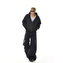 American high waisted retro curved knife wide leg suit pants for men and women loose straight tube high end versatile floor length casual pants image 2