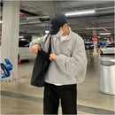 Half zip stand up collar sweatshirt for men in spring 2025 new Japanese retro casual ins trend versatile heavyweight jacket image 2