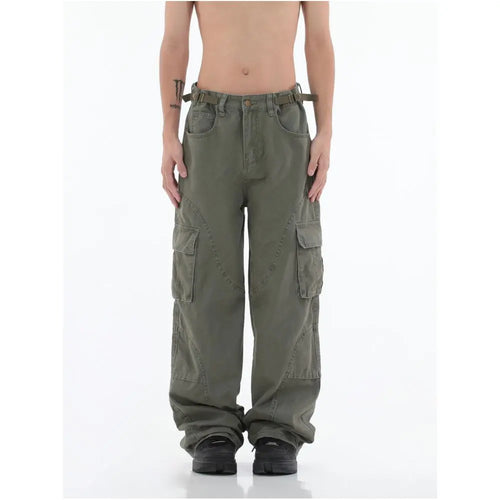 AMERICAN RETRO MULTI-POCKET WORKWEAR JEANS 无品牌/无注册商标