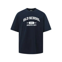 LETTER PRINT LOOSE FIT COTTON T-SHIRT