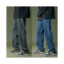 West Coast oversized pants for men rugged and stylish with a high end feel Light blue washed jeans loose straight leg dad pants image 5