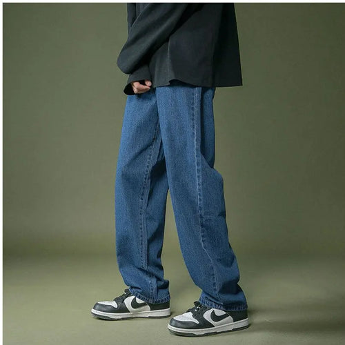 WEST COAST OVERSIZED LIGHT BLUE WASHED DAD JEANS 彦单