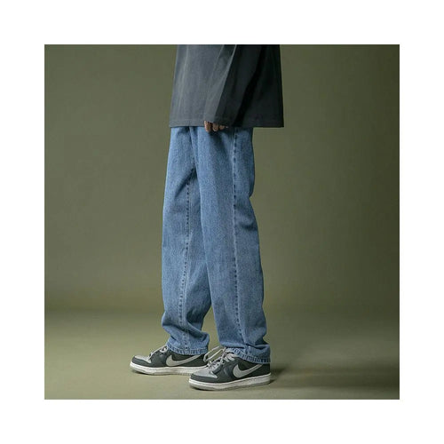 WEST COAST OVERSIZED LIGHT BLUE WASHED DAD JEANS 彦单