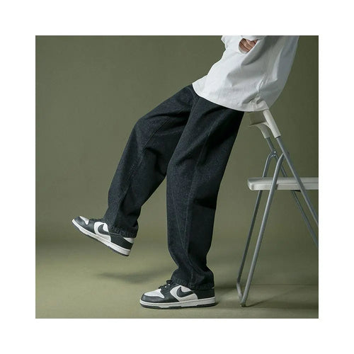 WEST COAST OVERSIZED LIGHT BLUE WASHED DAD JEANS 彦单