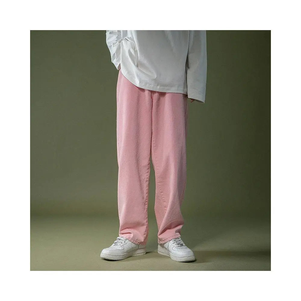 WEST COAST OVERSIZED LIGHT BLUE WASHED DAD JEANS 彦单