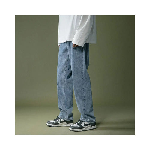 WEST COAST OVERSIZED LIGHT BLUE WASHED DAD JEANS 彦单