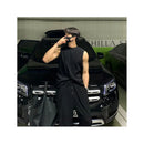 KOREAN PLEATED SLEEVELESS VEST Mrcyc